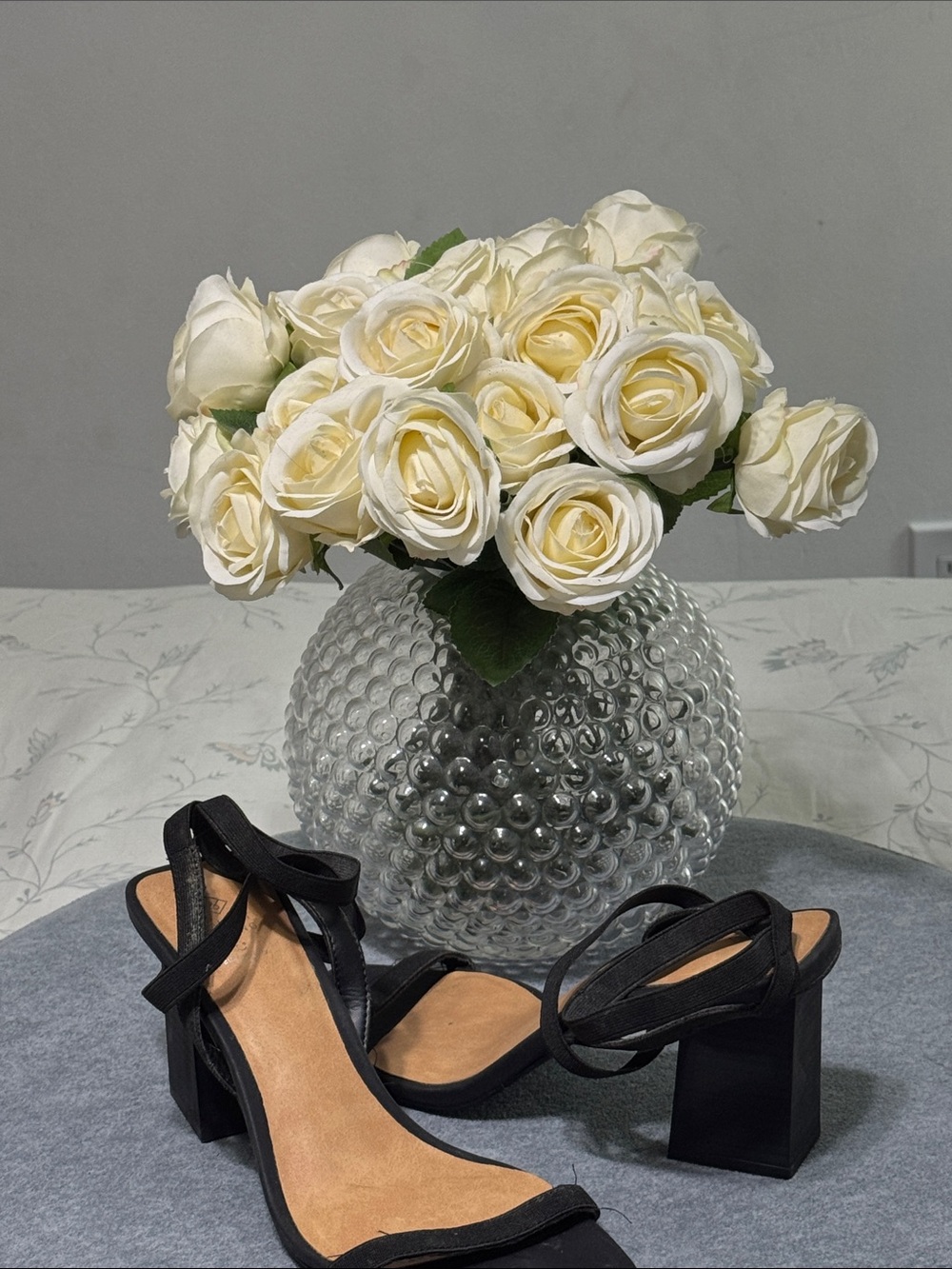 Women's Black Strappy Block Heel Sandals